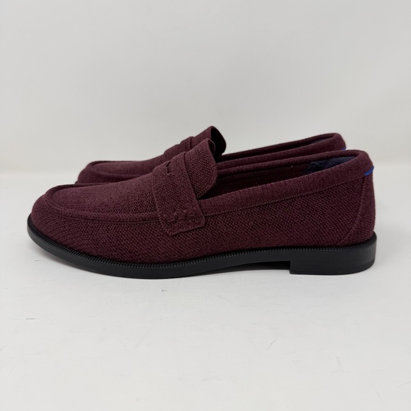 New Rothy's The ReVelvet Penny Loafer Revelvet Syrah Sz 9 - Picture 7 of 13